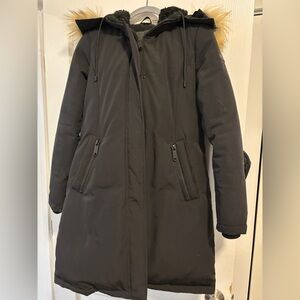 Sam Edelman Black Jacket with Faux Fur